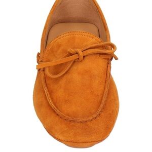 Camel Suede Loafers